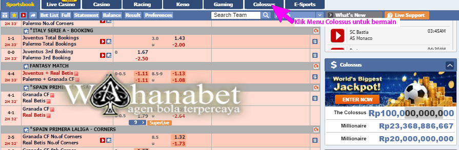 Colossus bet maxbet